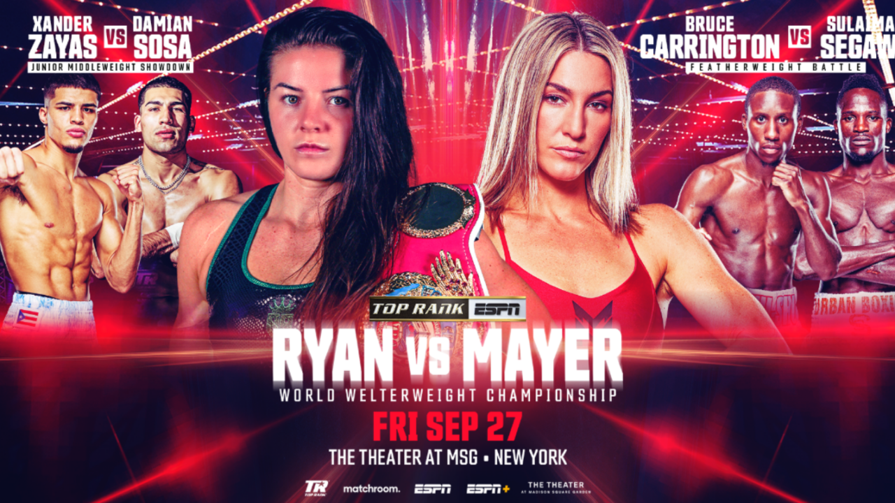 Sandy Ryan To Defend WBO Welterweight Title Against Mikaela Mayer