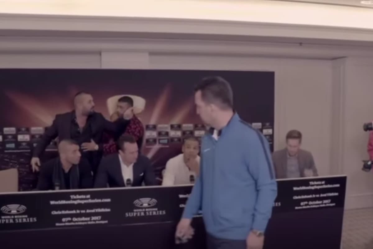 Chaos In Germany – Eubank Jr’s Opponent’s Manager Goes Crazy During Press Conference