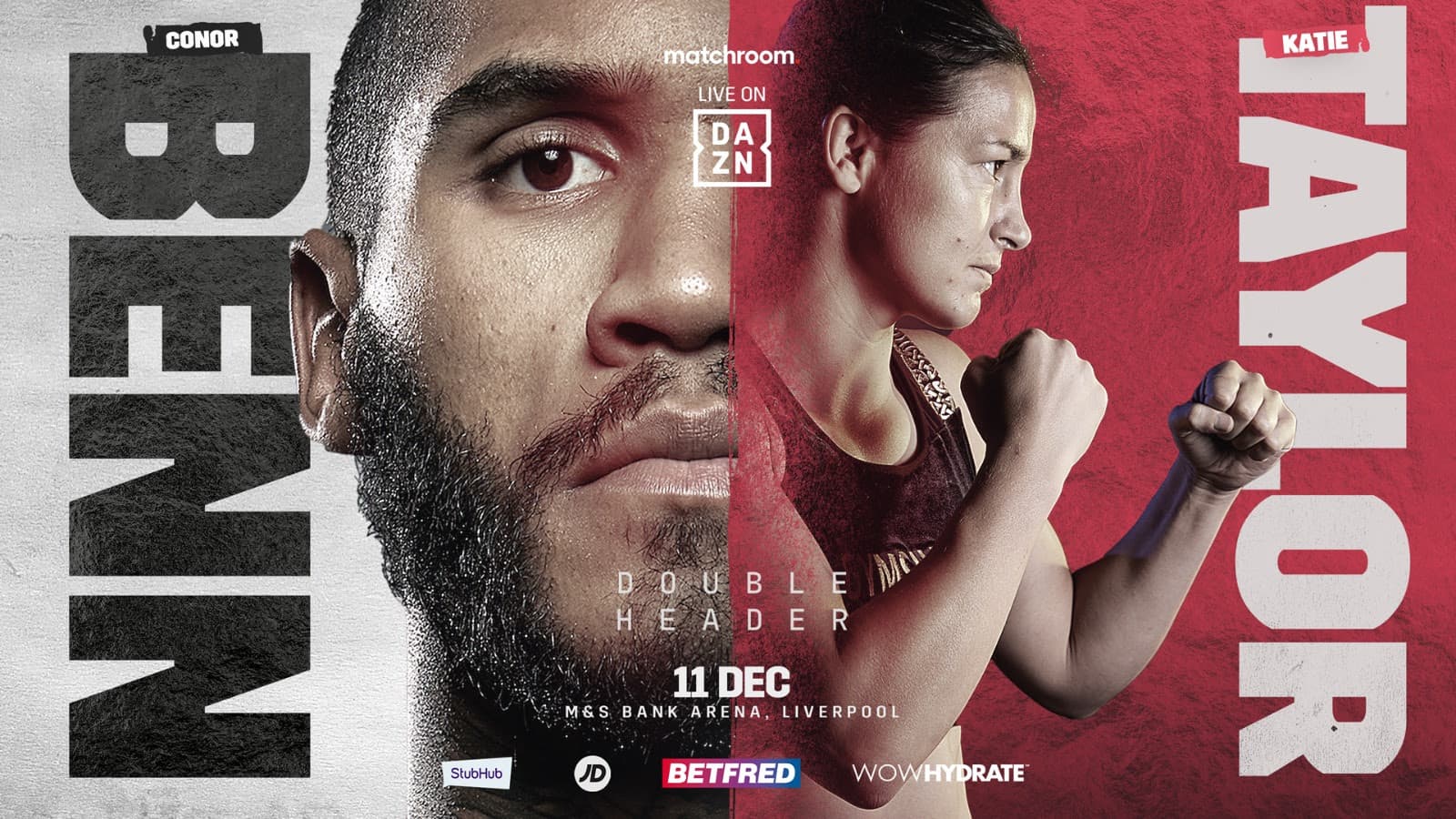 Benn and Taylor headline Liverpool card on December 11
