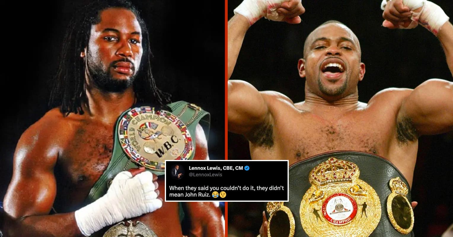 Lennox Lewis Makes Fun Of Roy Jones Jr’s Heavyweight Title Boast