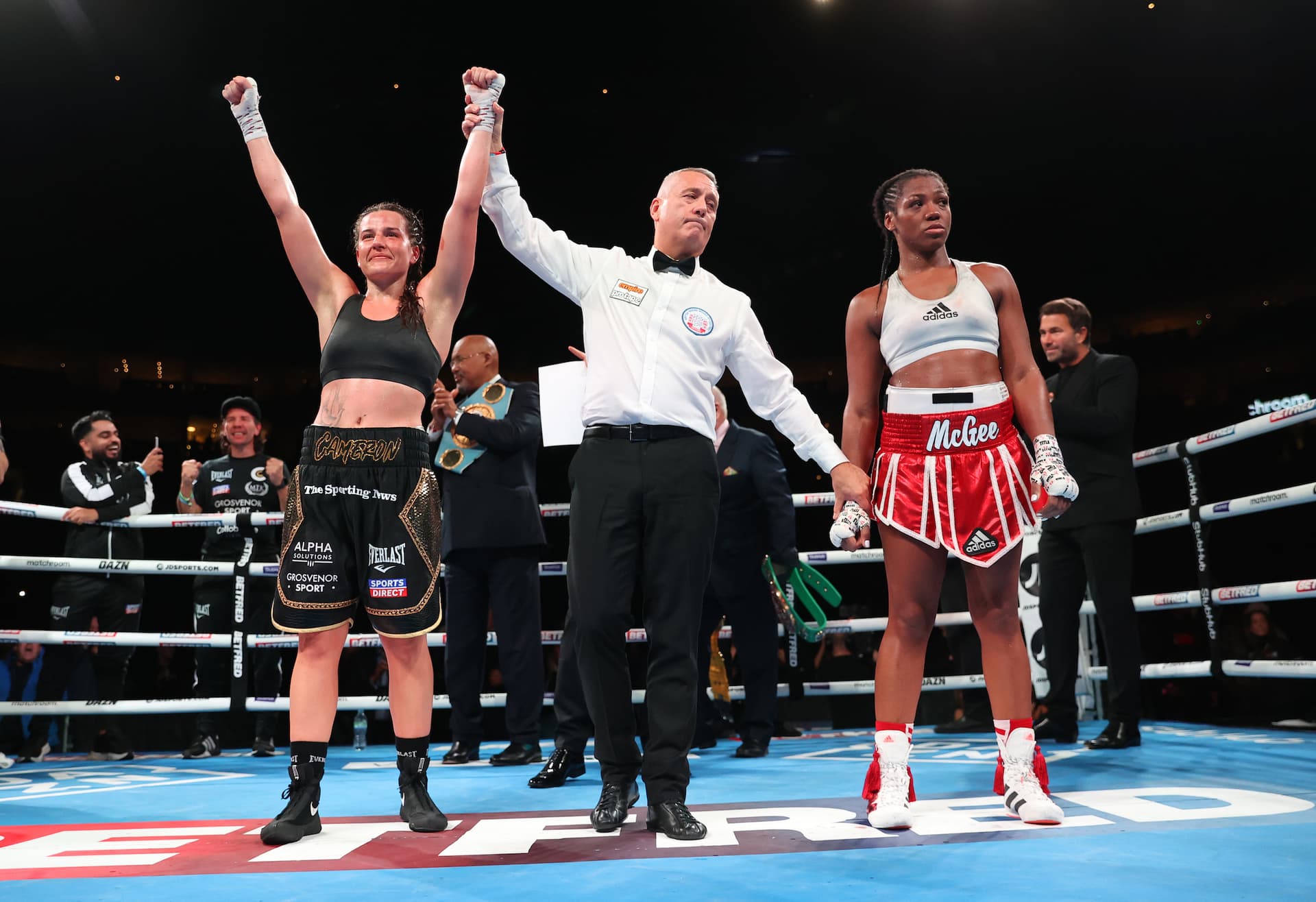 Commanding Cameron decisions game McGee to unify WBC and IBF 140lbs crowns