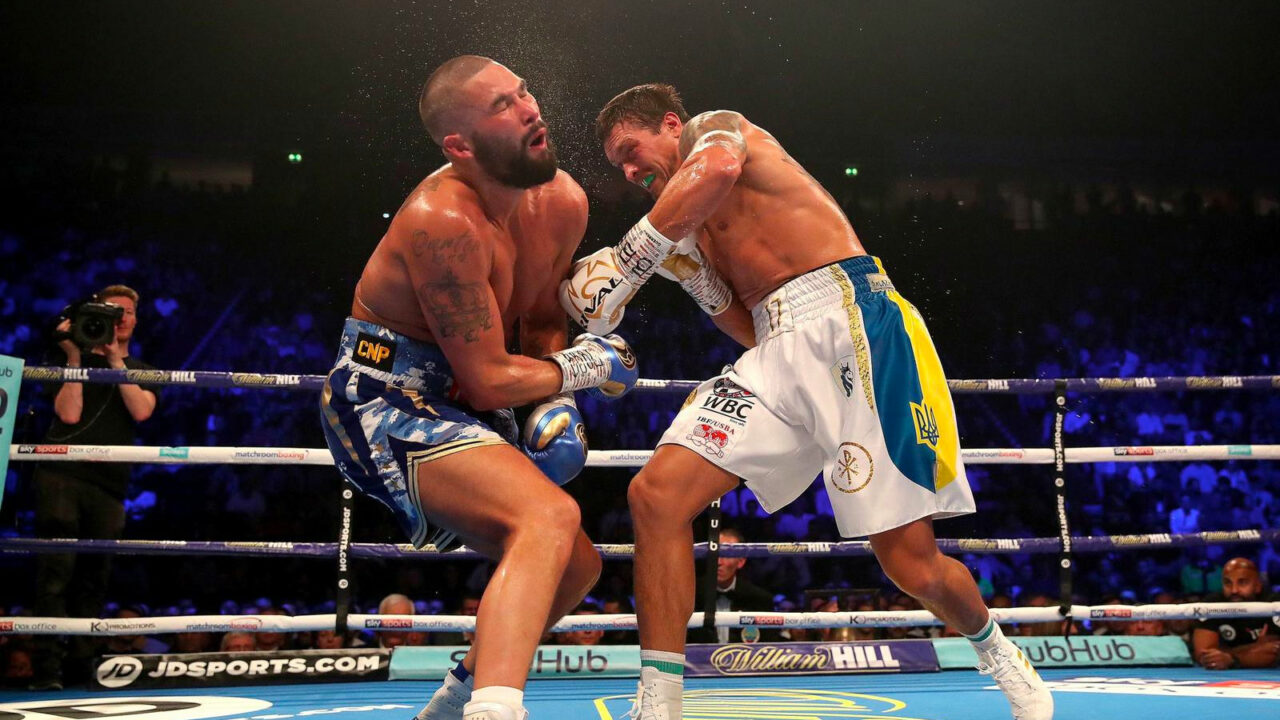 Oleksandr Usyk knocked out Tony Bellew in 2018