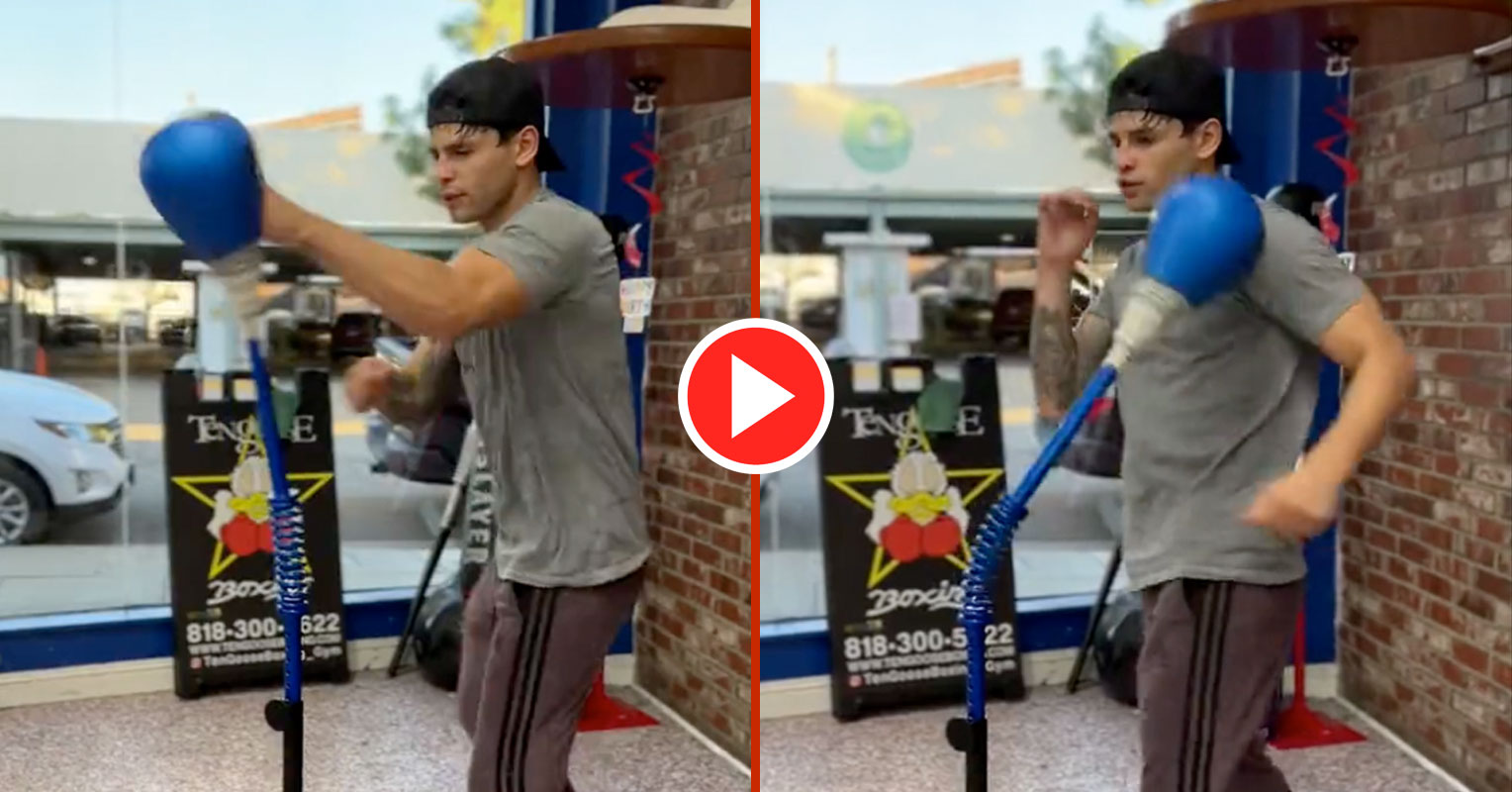 Ryan Garcia Shows Off Reflexes But Fans Think Video Has Been Sped Up